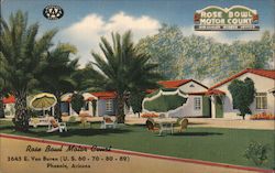 Rose Bowl Motor Court Phoenix, AZ Postcard Postcard Postcard