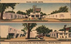 Plaza Court Motel Wichita, KS Postcard Postcard Postcard