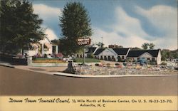 Down Town Tourist Court Postcard