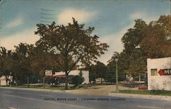 Capitol Motor Court Postcard