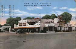 Red Mill Courts, Highway 80 East Postcard