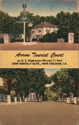 Arrow Tourist Court Postcard