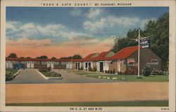 Bush's Auto Court Mount Pleasant, MI Postcard Postcard Postcard
