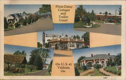 Pines Camp Cottages and Trailer Court Valdosta, GA Postcard Postcard Postcard