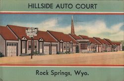 Hillside Auto Court Rock Springs, WY Postcard Postcard Postcard