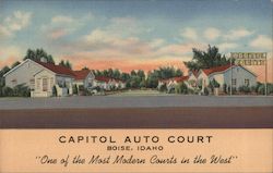 Capitol Auto Court Boise, ID Postcard Postcard Postcard