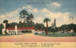 Colonial Hotel Courts Postcard