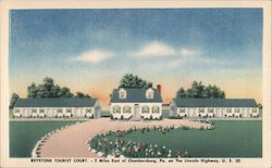 Keystone Tourist Court Postcard