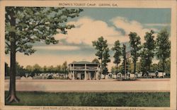 Brown's Tourist Camp Griffin, GA Postcard Postcard Postcard