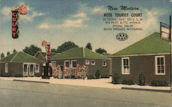 Rose Tourist Court Postcard