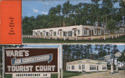 Ware's Tourist Court Postcard