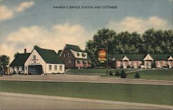 Hawkin's Service Station and Cottages Baltimore, MD Postcard Postcard Postcard