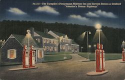Midway Inn and Service Station Postcard