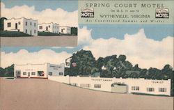 Spring Court Motel Wytheville, VA Postcard Postcard Postcard