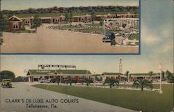 Clark's De Luxe Auto Courts Tallahassee, FL Postcard Postcard Postcard