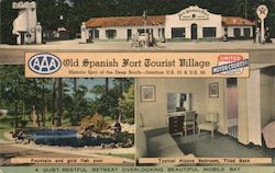 Old Spanish Fort Tourist Village Mobile, AL Postcard Postcard Postcard