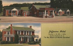 Jefferson Motel Sanford, NC Postcard Postcard Postcard