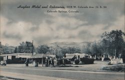 Hughes Motel and Rotisserie Postcard