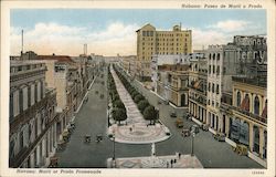 Marti or Prado Promenade Postcard