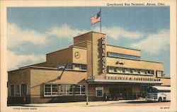 Greyhound Bus Terminal, Akron Ohio Postcard