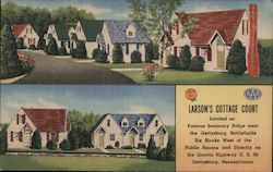 Larson's Cottage Court Postcard