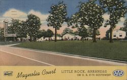 Magnolia Court Little Rock, AR Postcard Postcard Postcard