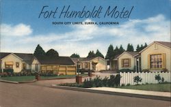 Fort Humboldt Motel Postcard