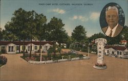 Pines Camp Hotel Cottages Valdosta, GA Postcard Postcard Postcard