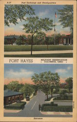 Fort Hayes Military Reservation Postcard