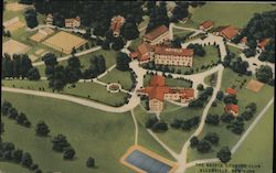 Aerial View of the Nevele Country Club Postcard