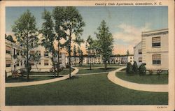 Country Club Apartments Postcard