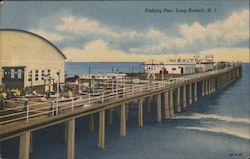 Fishing Pier Long Branch, NJ Postcard Postcard Postcard