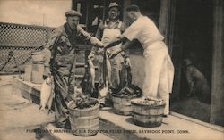 Fresh Daily Arrival of Seafood for Peasse House Saybrook Point, CT Postcard Postcard Postcard