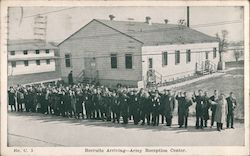 Recruits Arriving, Army Reception Center Trenton, NJ Postcard Postcard Postcard