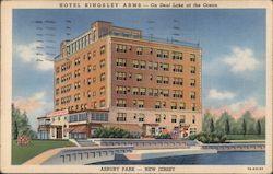 Hotel Kingsley Arms Asbury Park, NJ Postcard Postcard Postcard