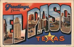 Greetings from El Paso, Texas Postcard