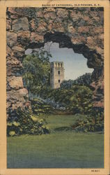 Ruins of Cathedral Postcard