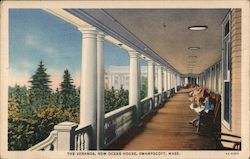 The Veranda, New Ocean House Swampscott, MA Postcard Postcard Postcard