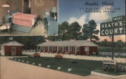 Heath's Motel, U.S. Route #301, 3 Miles South Postcard
