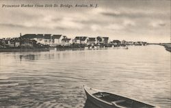 Princeton Harbor from 25th Street Bridge Avalon, NJ Postcard Postcard Postcard