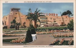 Hollywood Motion Picture Hall of Fame Postcard