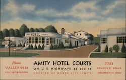 Amity Hotel Courts Postcard