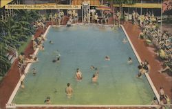 Swimming Pool - Hotel De Soto Postcard