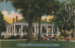 "Beauvoir" Home of Jefferson Davis Biloxi, MS Postcard Postcard Postcard