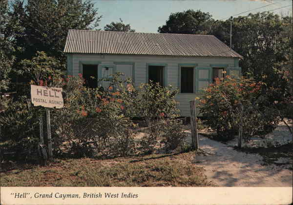 Hell Postal Agency Grand Cayman British West Indies