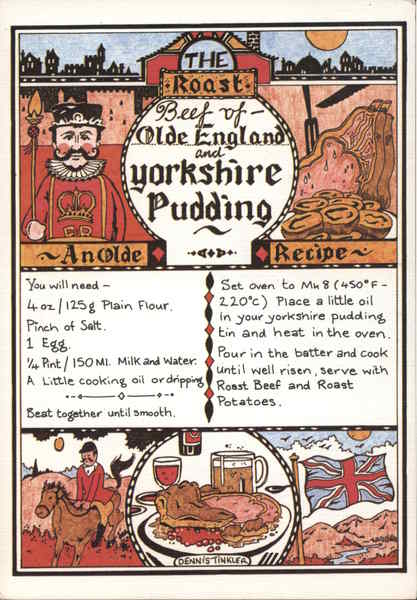 Recipe of The Roast Beef of Olde England and Yorkshire Pudding.