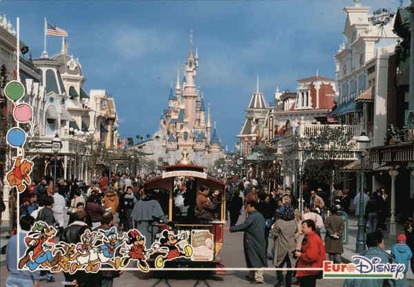 Euro Disney Main Street Paris France