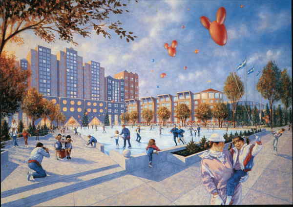 Euro Disney Hotel New York Paris France