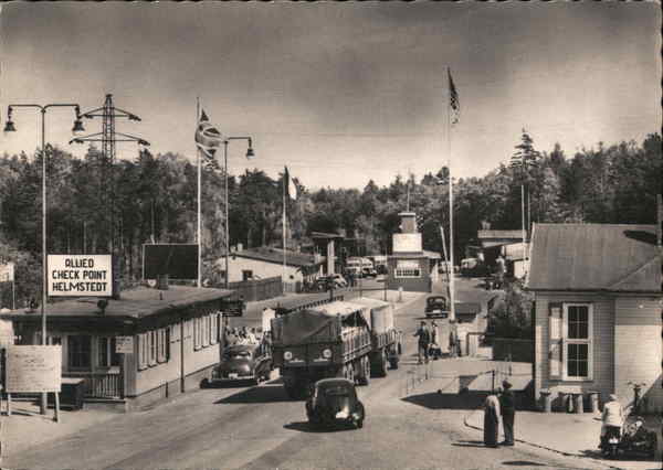 Allied Checkpoint Zonengrenze Helmsted Helmstedt Germany