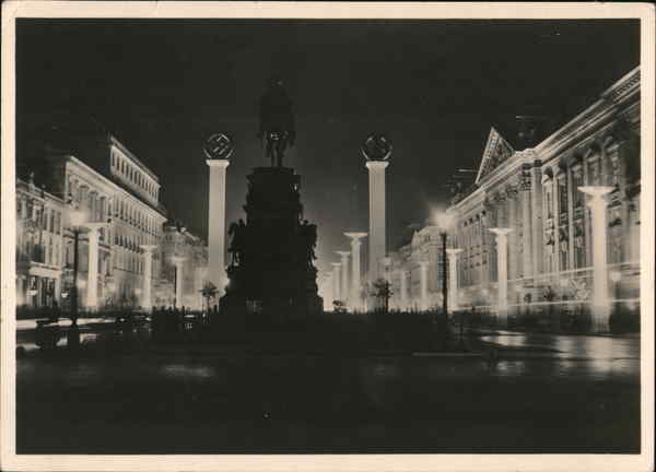 Nazi-Era Unter den Linden in Strahlendem Lichterglanze Berlin Germany